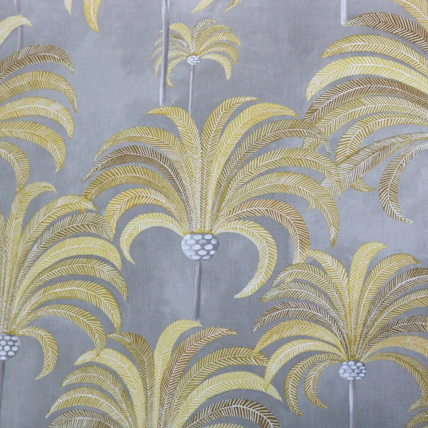 La Palmeraie Home Furnishing Fabric by Maison THEVENON Paris- Mustard