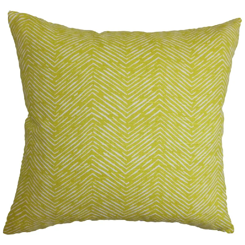 Edythe Zigzag Euro Sham Green