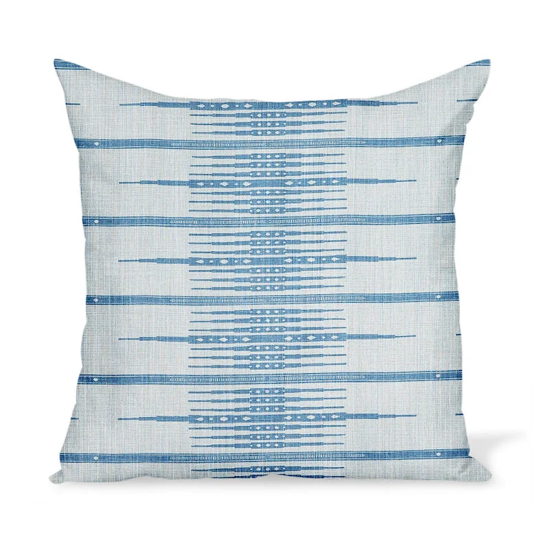 Peter Dunham Textiles Tangiers in Mist/Blue Pillow