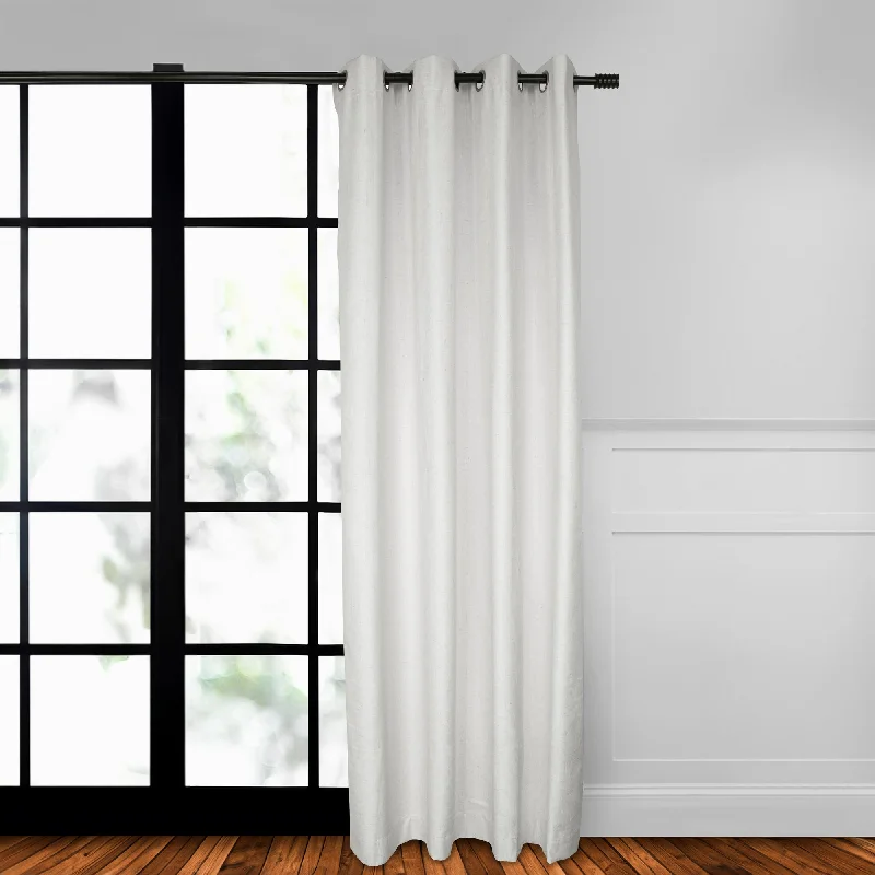 Blackout Grommet curtain panel - Lisbon - Natural - 52 x 85''