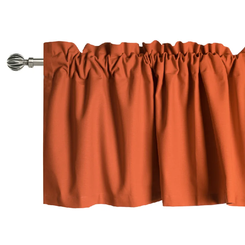 Rod Pocket Valance - Lyons - Rust - 52 x 16''