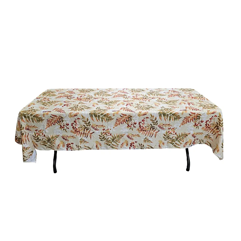 58'' x 94'' tablecloth (folha pattern)