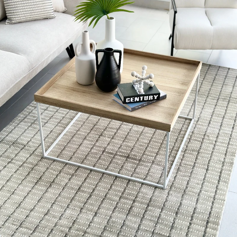 Neutral Pattern Performance Rug 5 x 8'