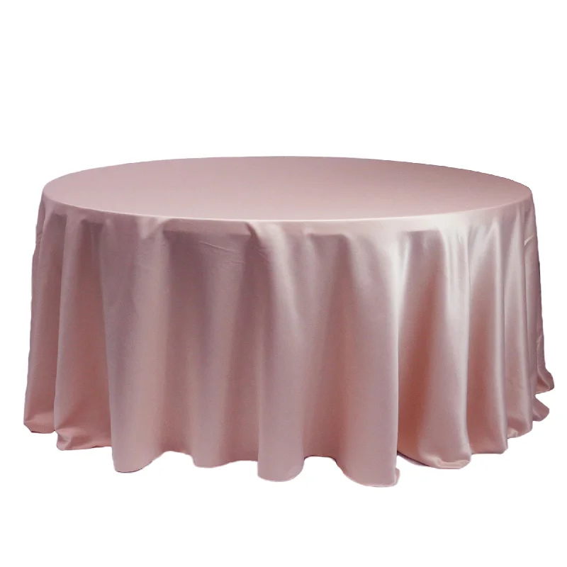 132 inch L'amour Round Tablecloth Pink