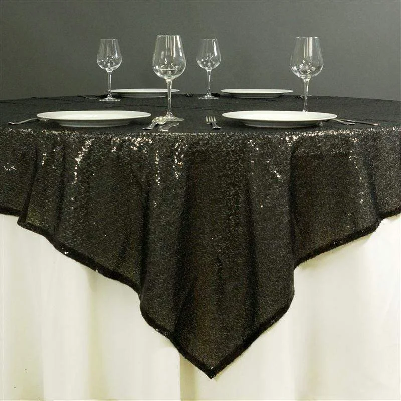 72" x 72" Sequined Table Overlay