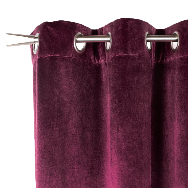 Grommet curtain panel - Luxe - Plum - 52 x 85''