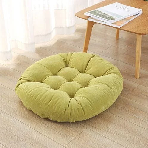 Corduroy Round Chair Cushion Seat Cushion Tatami Futon Cushion Window Mat Yoga Mat