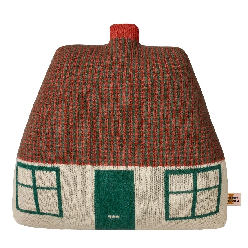 Cottage Shaped Cushion - Green