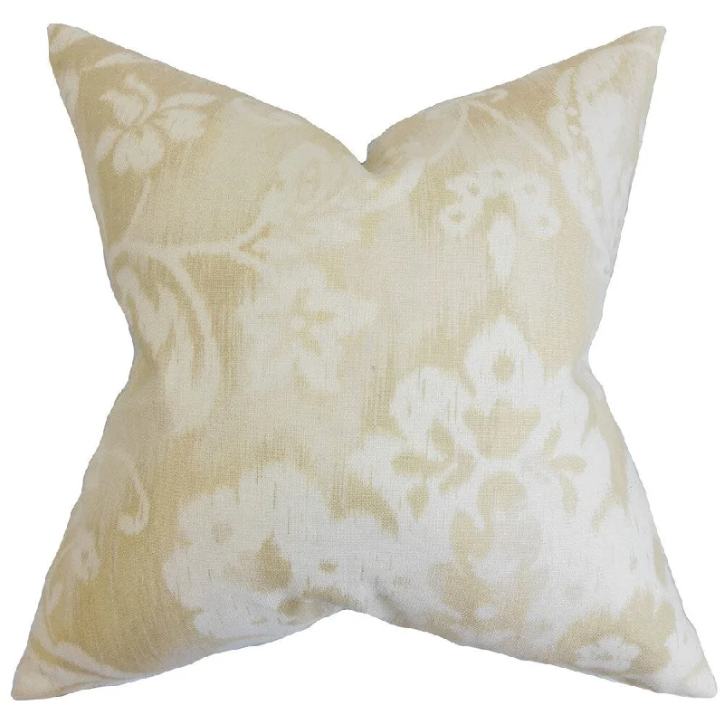 Emese Floral Euro Sham Natural