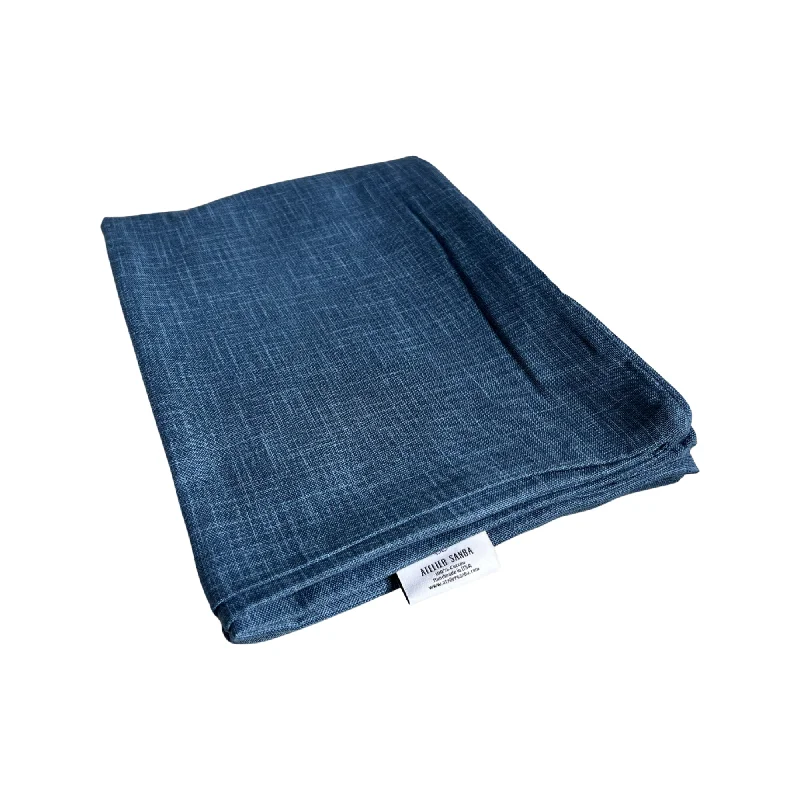 Mura Blue Japanese Cotton Futon Cover.  Handmade Shiki Futon Cover.