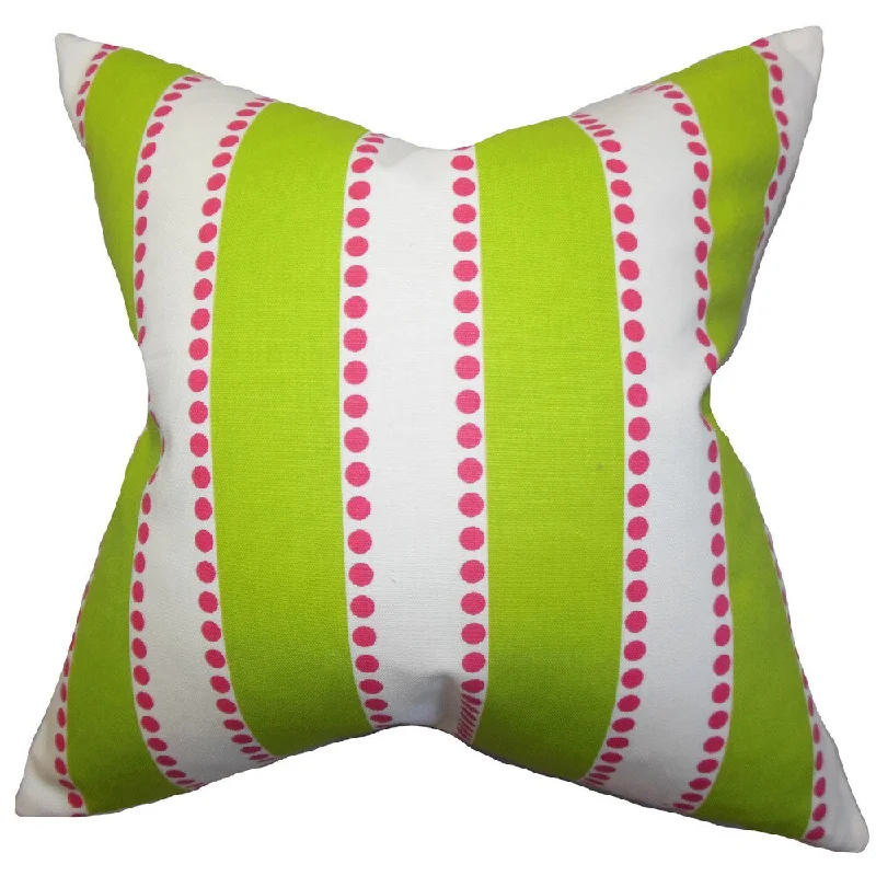 Odienne Stripes Euro Sham Green