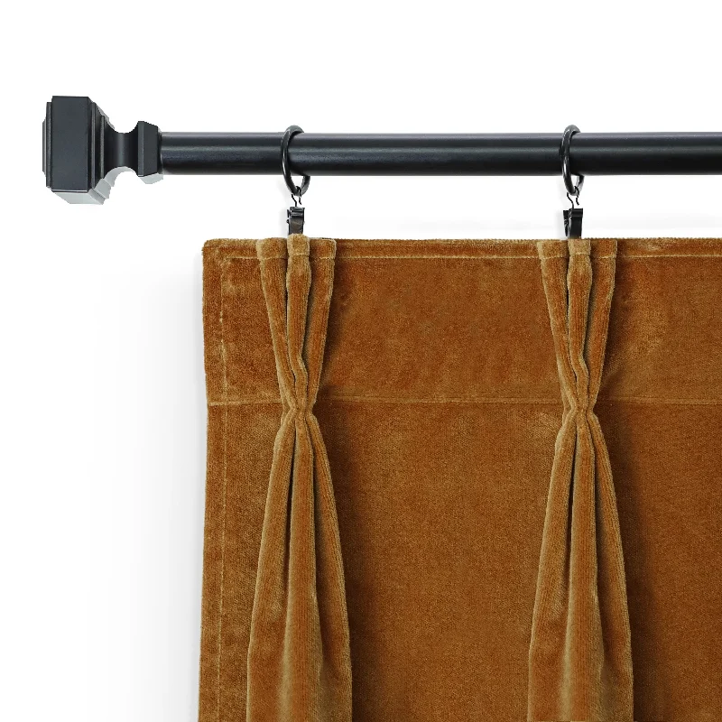 Triple Pleat Cotton Velvet Curtain