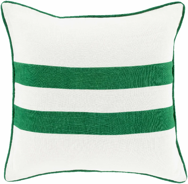 Robertson Green White Striped Accent Pillow - Clearance