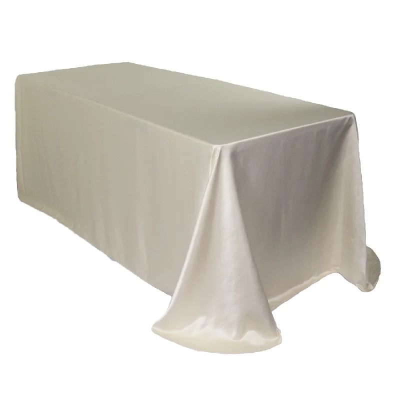 90 x 156 inch L'amour Rectangular Tablecloth Ivory