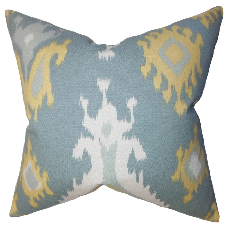 Djuna Ikat Euro Sham Light Blue