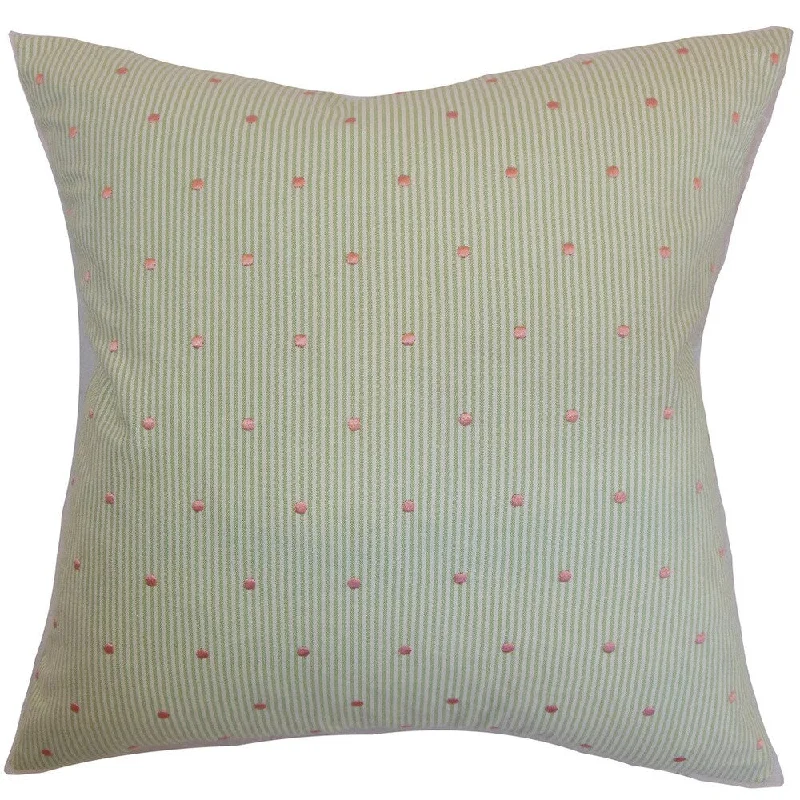 Pampa Dots Euro Sham Pink Green