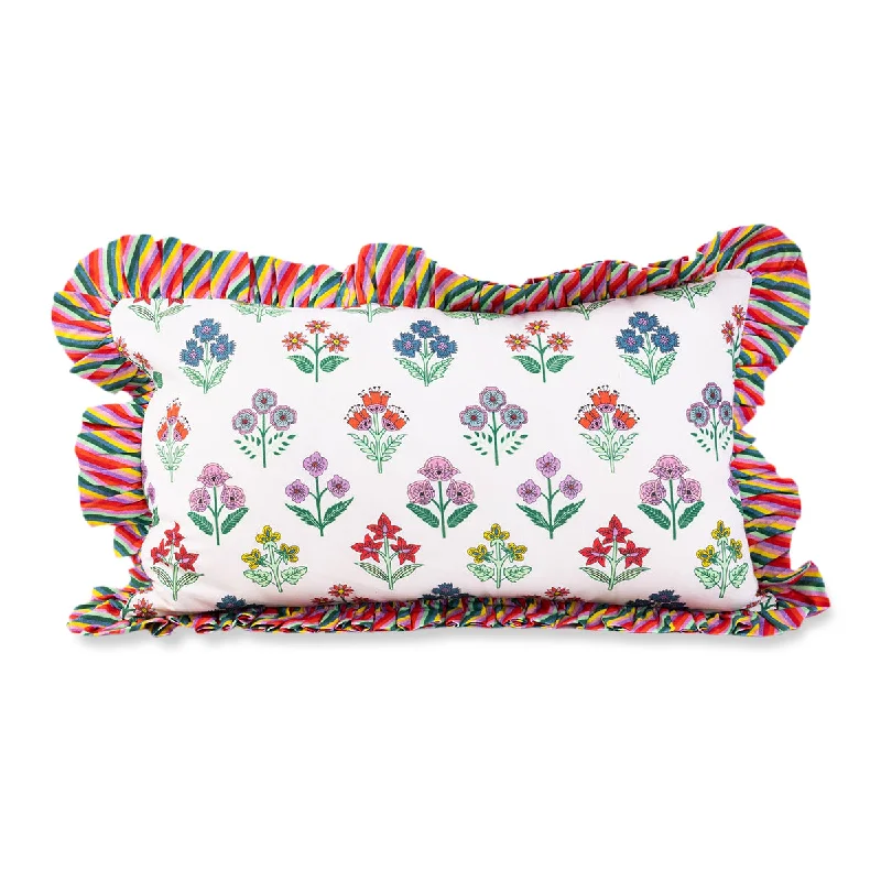 Ruffle Lumbar Pillow - Santini - Case Only