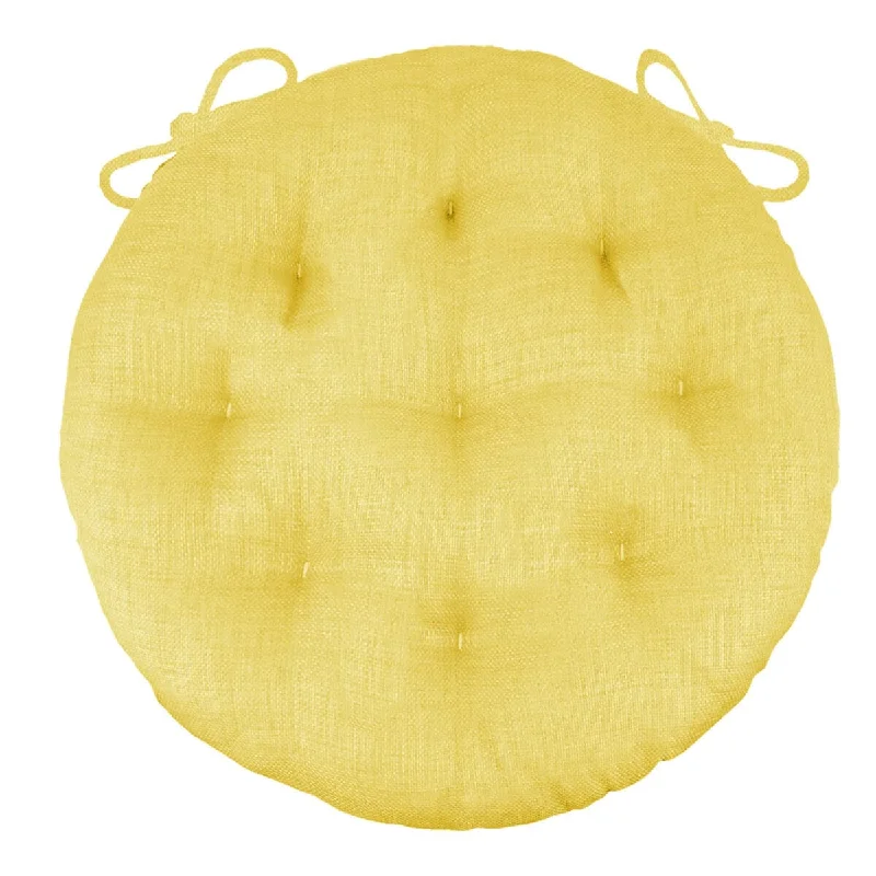 Bistro Chair Cushion - Rave Yellow - 16" Round Cushion - Indoor / Outdoor