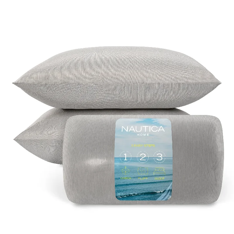 Nautica Charcoal-Infused Standard/Queen 2Pc Pillows