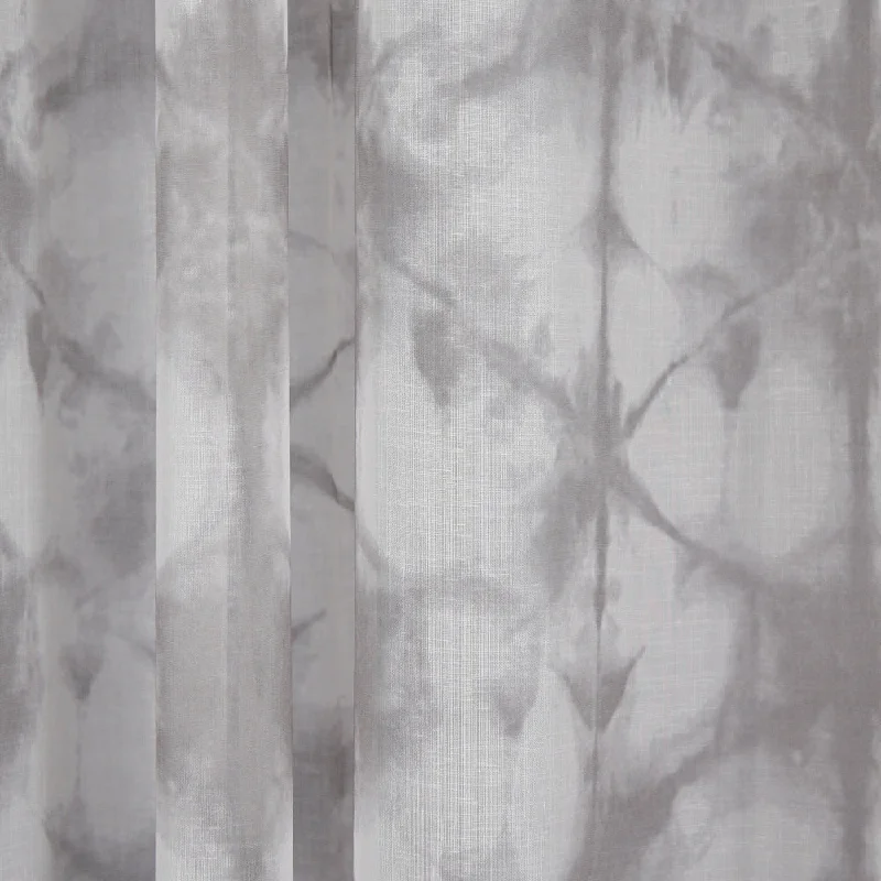 Curtain panel - Batik - Grey - 55 x 102''