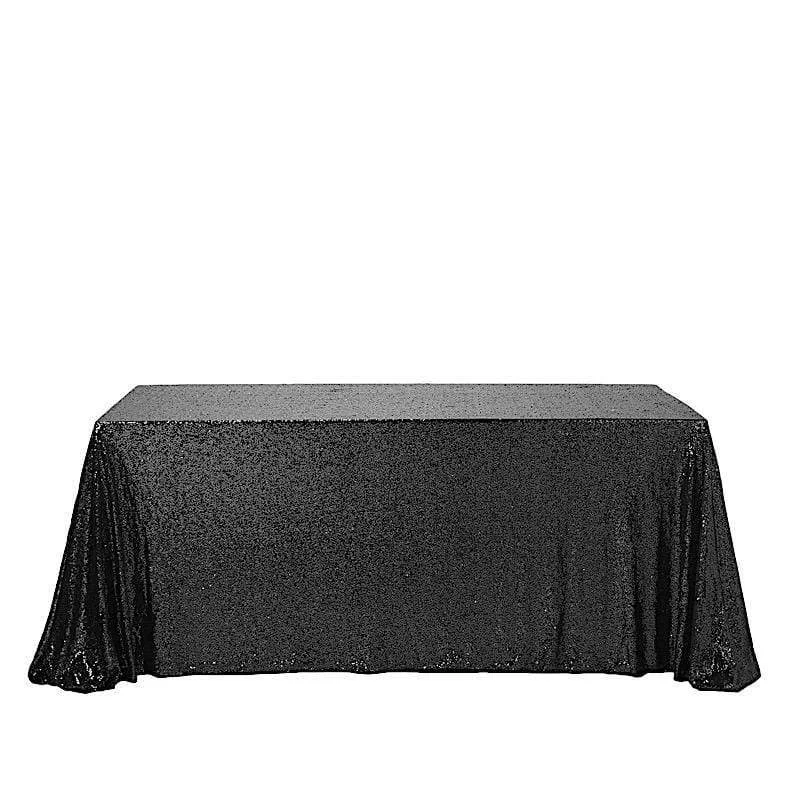 90x132" Sequined Rectangular Tablecloth