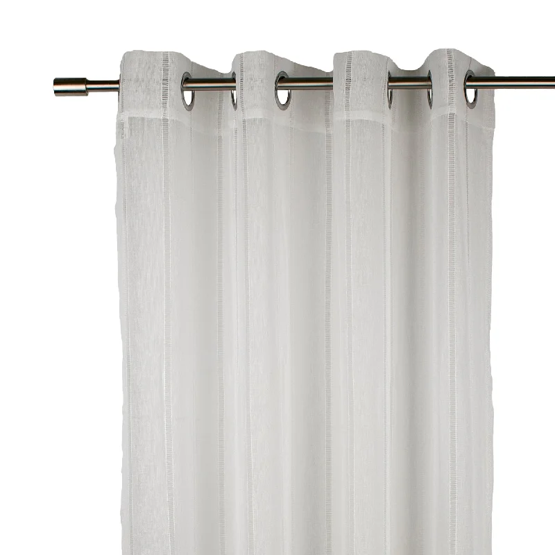 Grommet curtain panel - Nissa - White - 52 x 84''