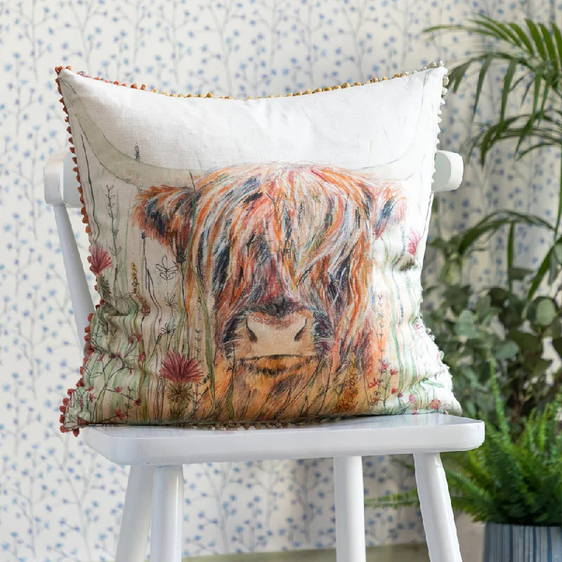 Alfie Printed Cushion Linen