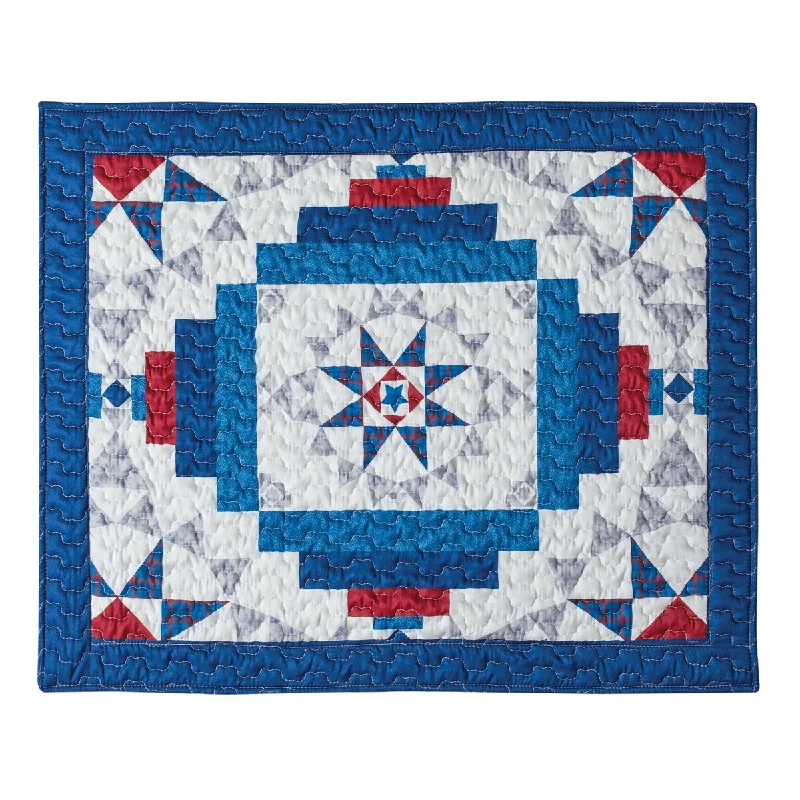 Patriotic Patchwork Standard Size Pillow Sham Cover