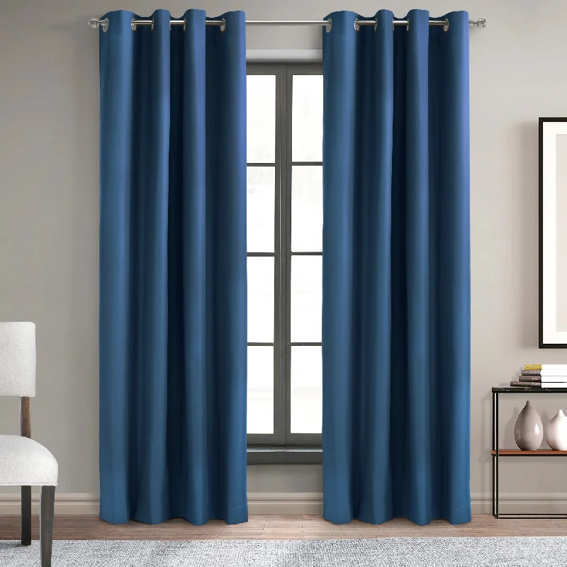 Grommet curtain panel - Dakota - Navy I - 52 x 84''