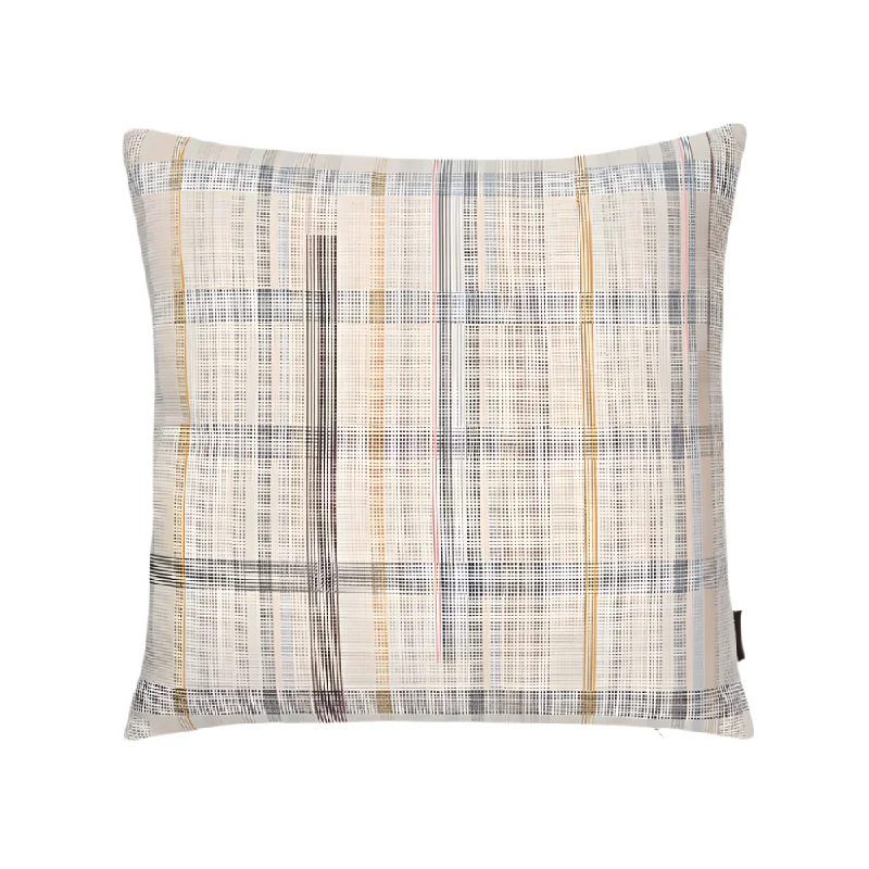 Darning Sampler Plaid Pillow (Set of 2)