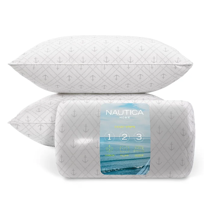 Nautica Sleep Max Anchor Print Standard/Queen 2Pc Pillows