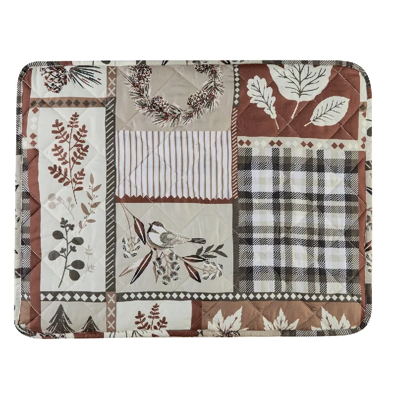 Ozark Woodland Plaid Patterned Pillow Shams - Set of 2