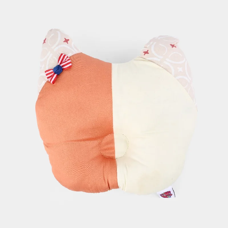 Baby Round Ear Pillow | Peach