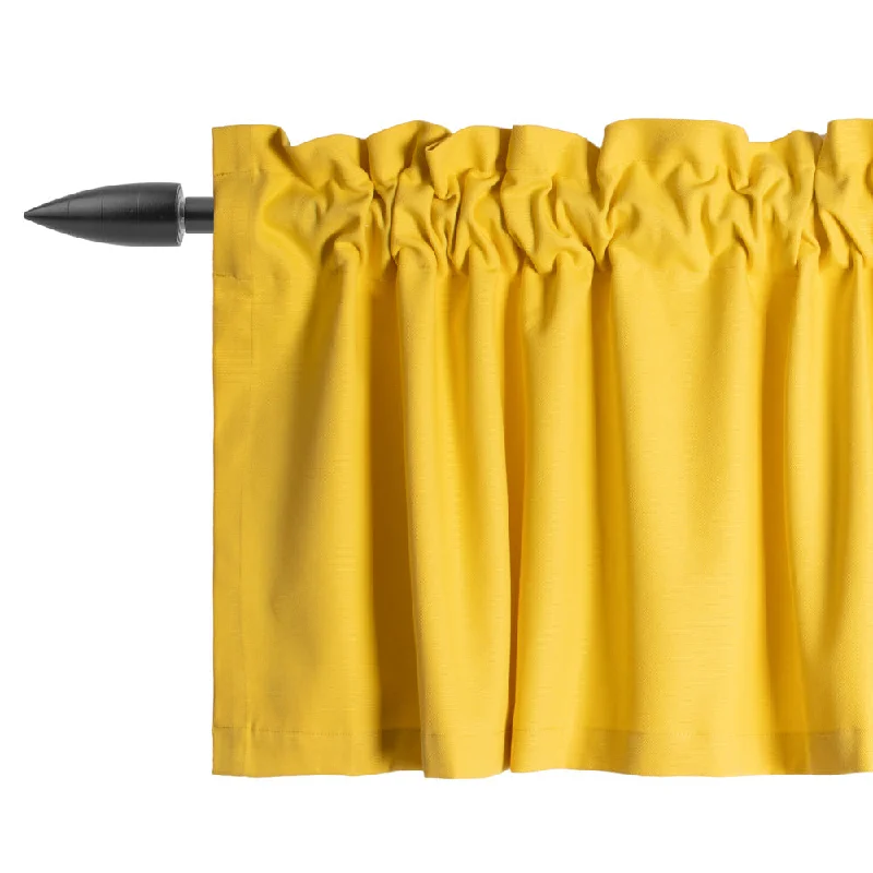 Rod Pocket Valance - Lyons - Yellow - 52 x 16''