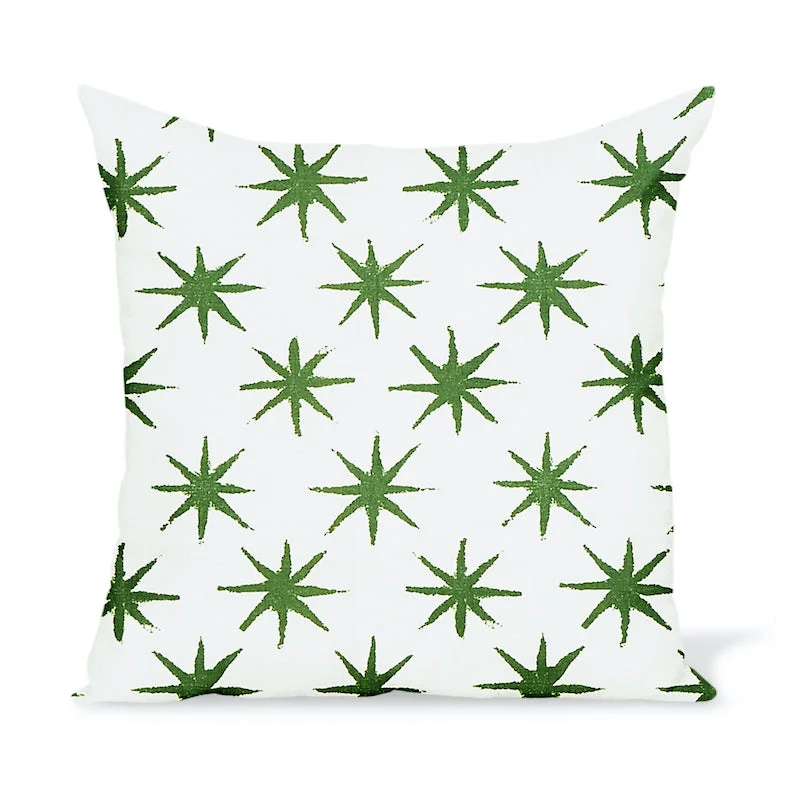 Peter Dunham Textiles Outdoor Starstruck in Green Pillow