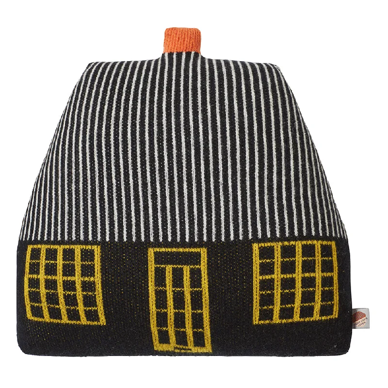 Cottage Shaped Cushion - Black