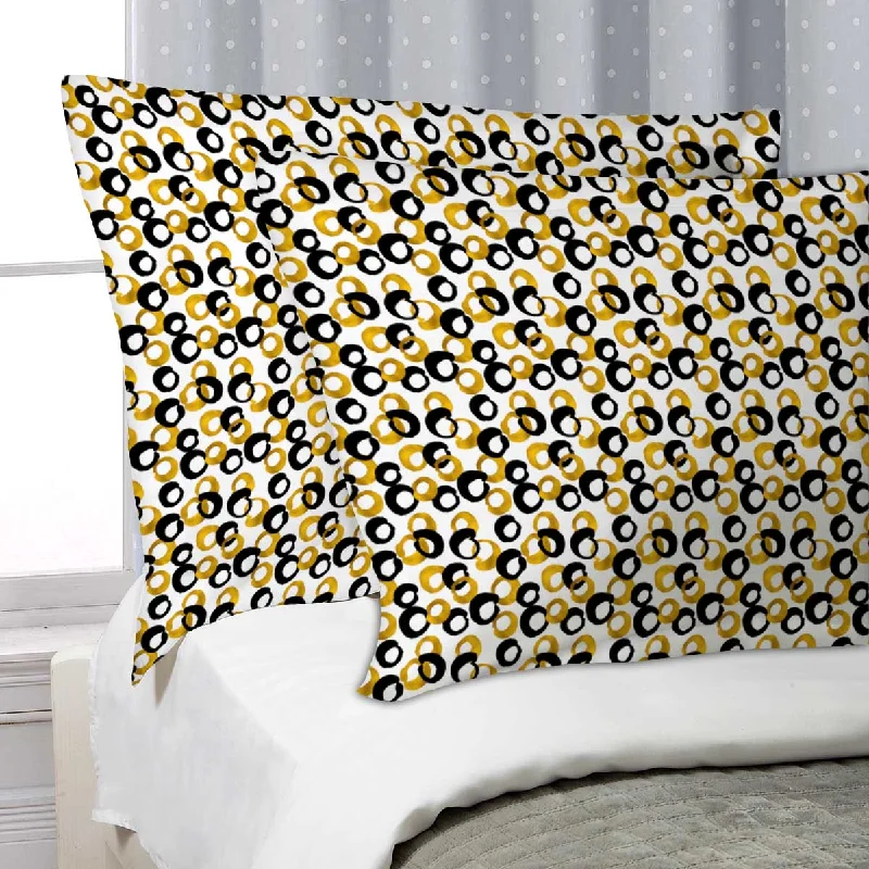 ArtzFolio Gold & Black Drawing Pillow Cover Case