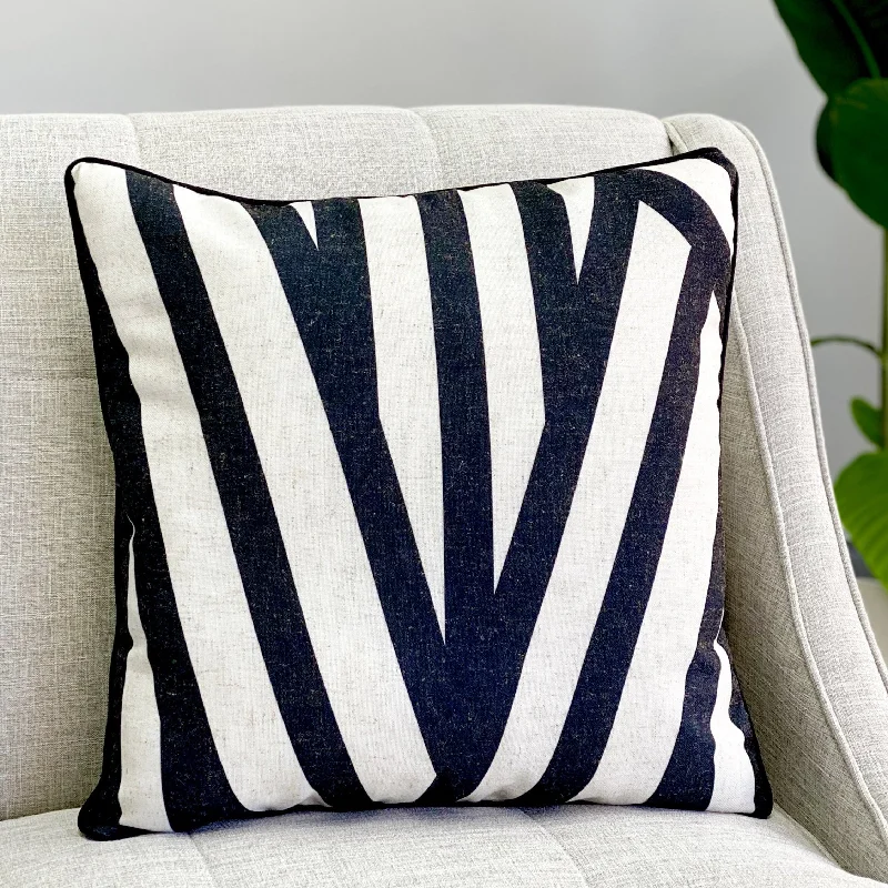 Black Stripes Pillow