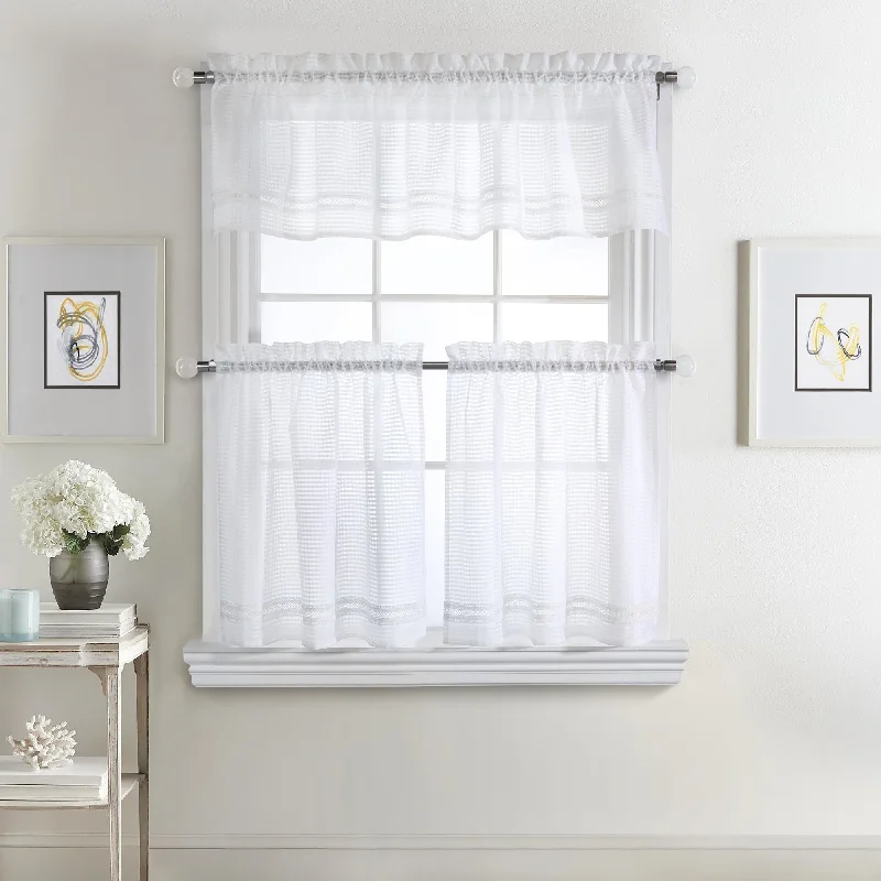 Tier Sets curtain panel - Miriam - White