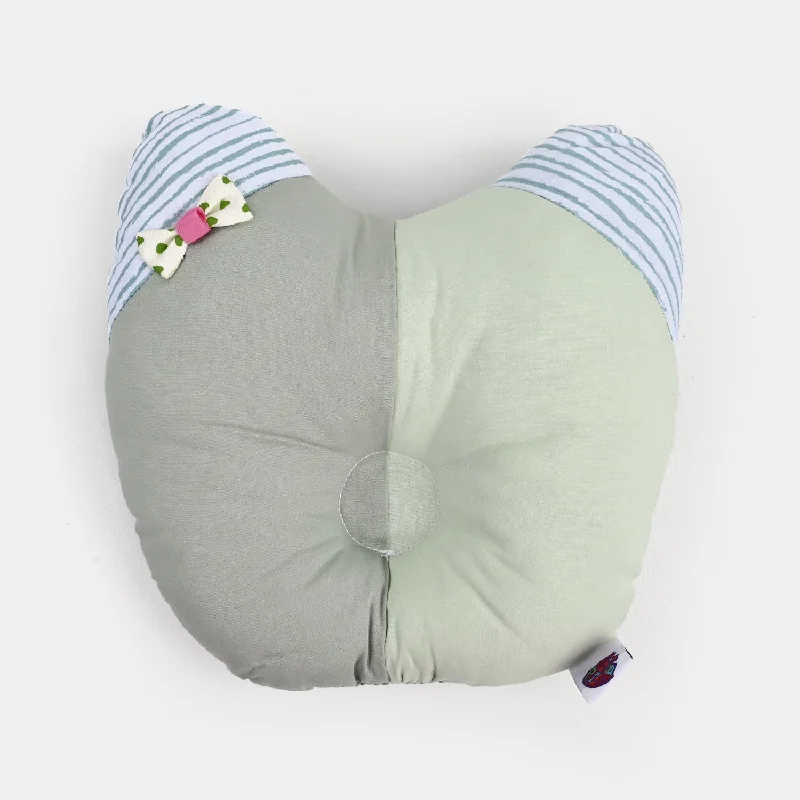 Baby Round Ear Pillow | Light Green