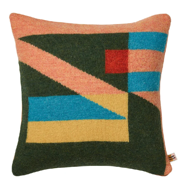 Tilt Square Cushion - Peach / Large