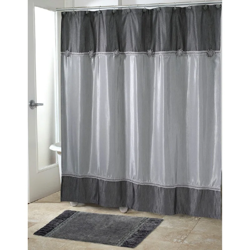 Avanti Braided Medallion Shower Curtain