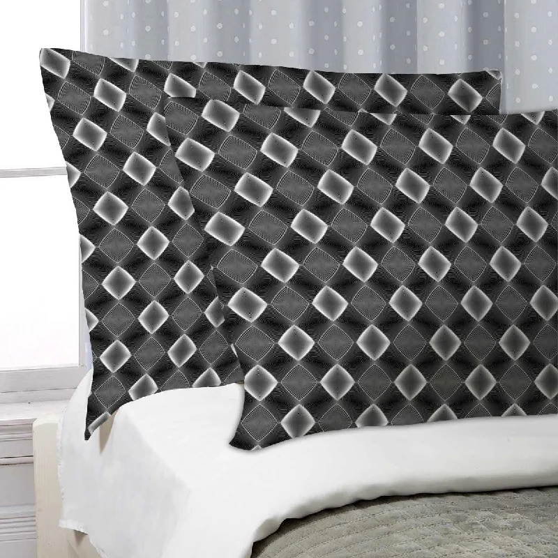 ArtzFolio Monochrome Diamond D3 Pillow Cover Case