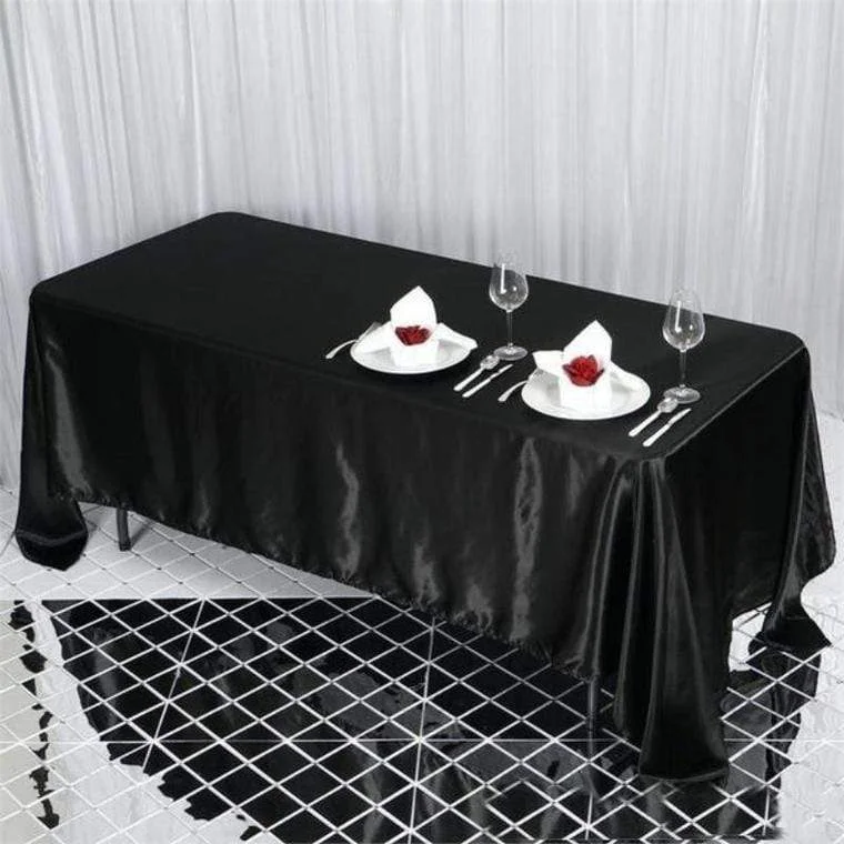 72" x 120" Satin Rectangular Tablecloth