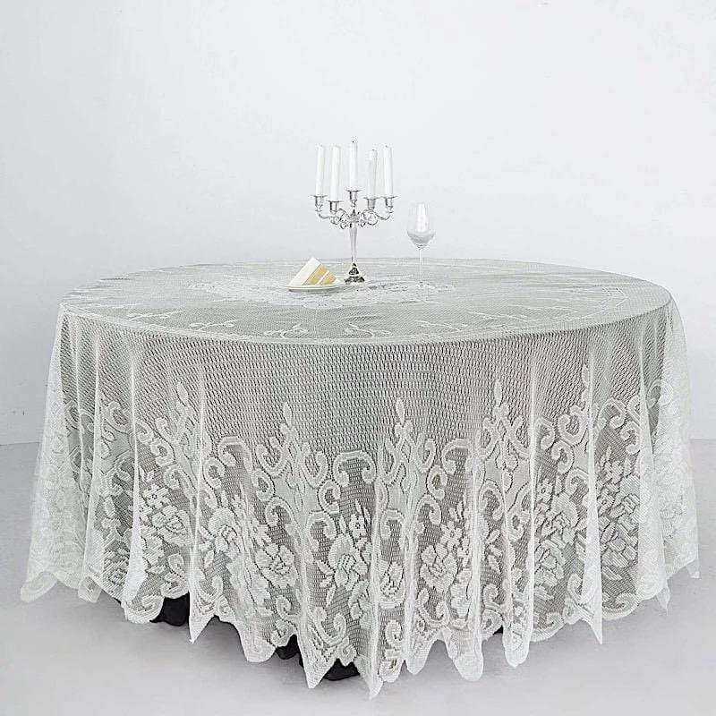 108" Premium Lace Round Tablecloth