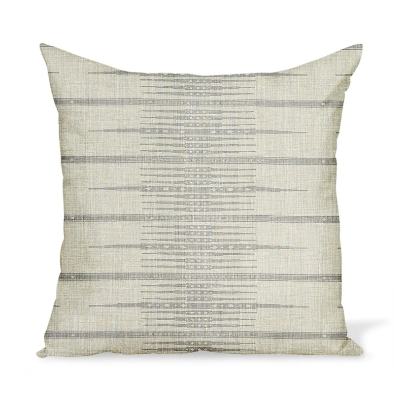 Peter Dunham Textiles Tangiers in Ash/Gray Pillow