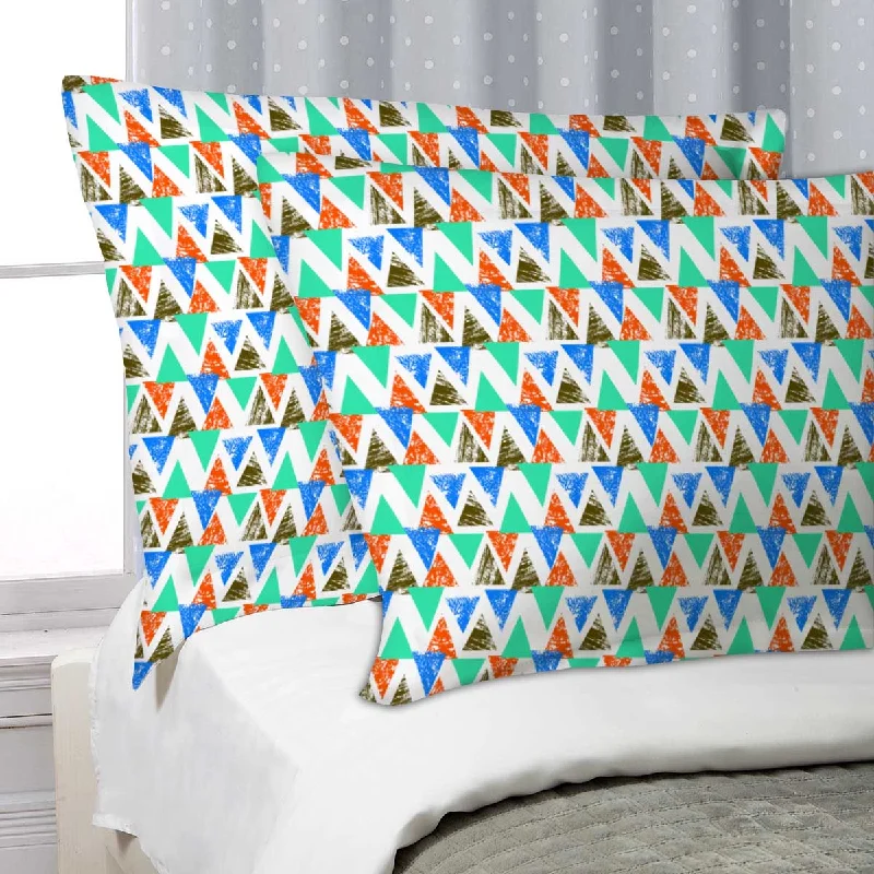 ArtzFolio Mixed Triangled D2 Pillow Cover Case