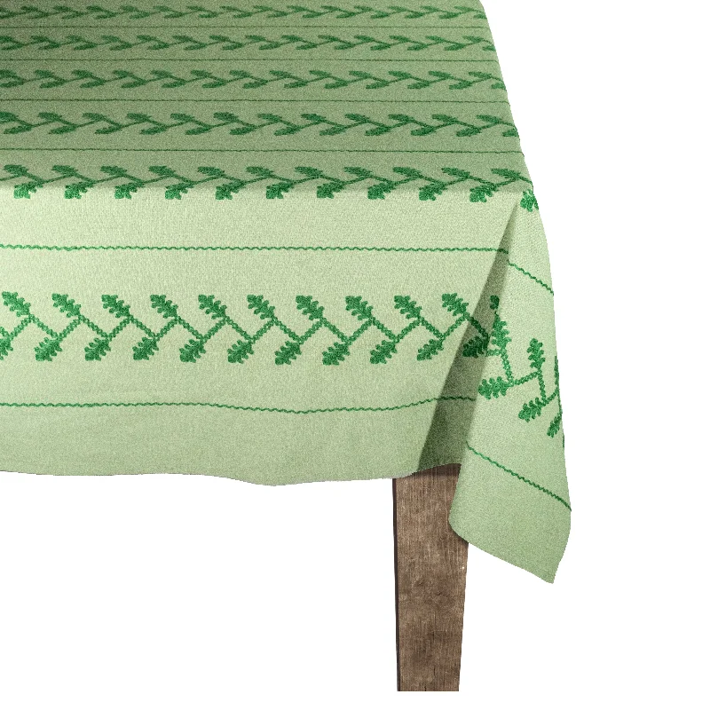 Tonal Green Vine Tablecloth