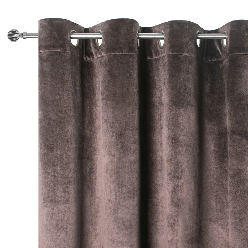 Grommet curtain panel - Luxe - Dark Brown - 52 x 85''