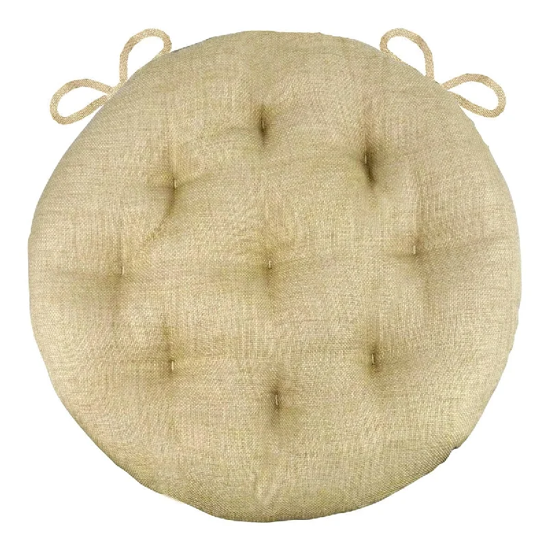 Bistro Chair Cushion - Rave Sand - 16" Round Bistro Cushion - Indoor / Outdoor